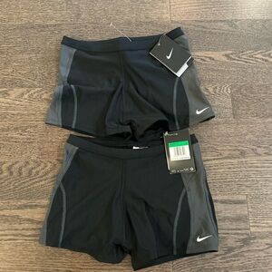 Nike 2pk Charcoal and Black Performance Shorts